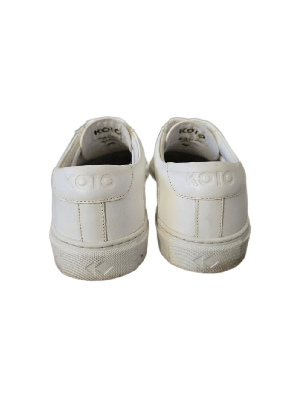 ◾️ Men's Koio Capri Triple White Leather Sneakers, Size 10 Made in Italy - Picture 7 of 11